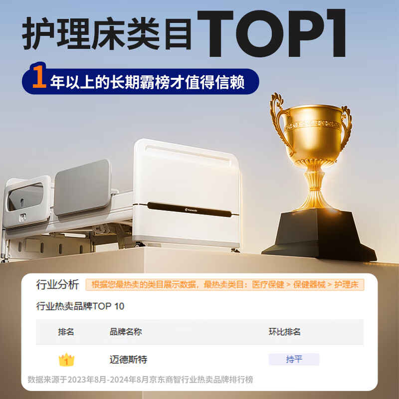 Medester electric nursing bed home elderly paralysis bed medical elderly multi-functional flushing toilet smart bed E61-2.0