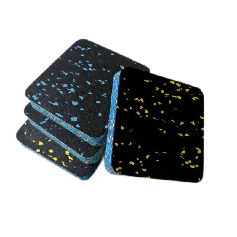 Strong noise reduction YIJIAN treadmill sound insulation mat shock-absorbing mat mahjong machine sewing machine bicycle anti-slip buffer anti-seismic silencer fitness equipment floor mat shock-absorbing mat 10cm*10cm*2cm 6 pieces strong sound insulation