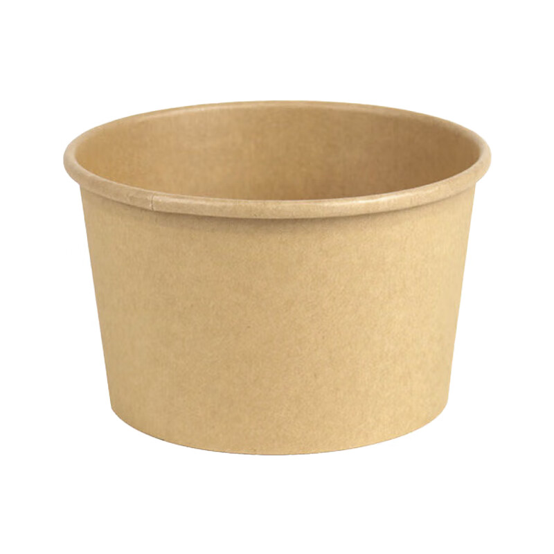 Jiachi disposable paper bowls 550ML*100 pieces bamboo fiber biodegradable soup bowl noodle bowl outdoor camping lunch box without lid