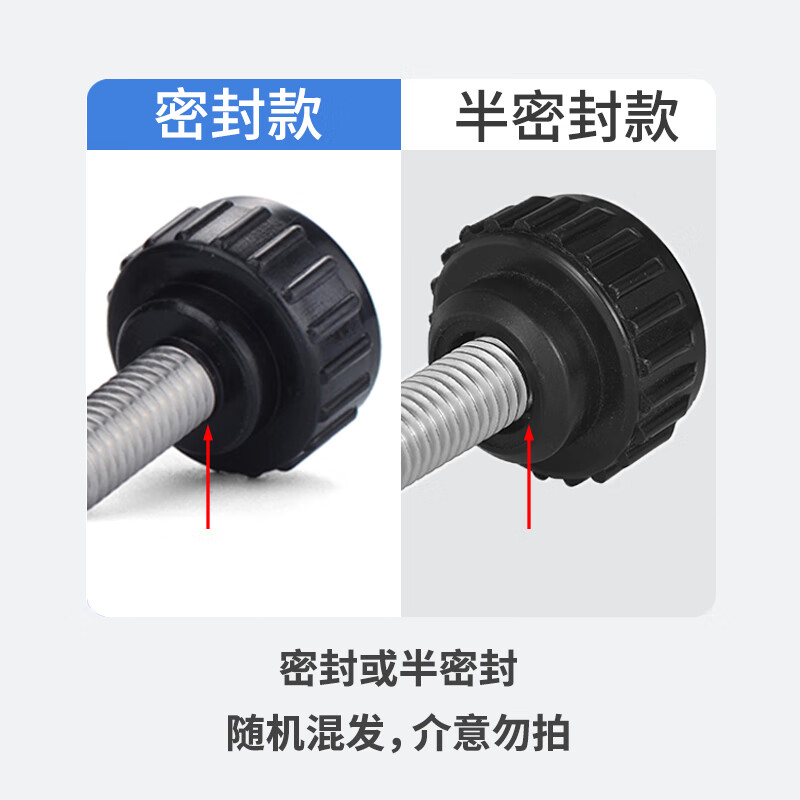 Jinggong M3M4M5M6M8 304 stainless steel round head hand screw round straight handle screw rubber head handle 14 head diameter-M5*12