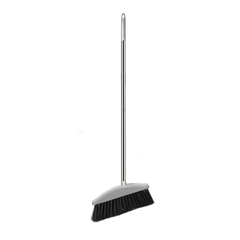 Mandelai broom soft broom sweeping broom hair sweeping water sweeping dust plastic broom single high-grade gray