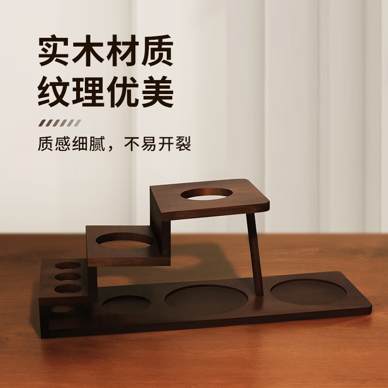 STAR-STARTHand-pour coffee pot setHand-grinder coffee machineHand-crank coffee storage rackGift box wooden rack setHand-pour gift boxHand-pour coffee set-Hand-pour pot blackEleven-piece set