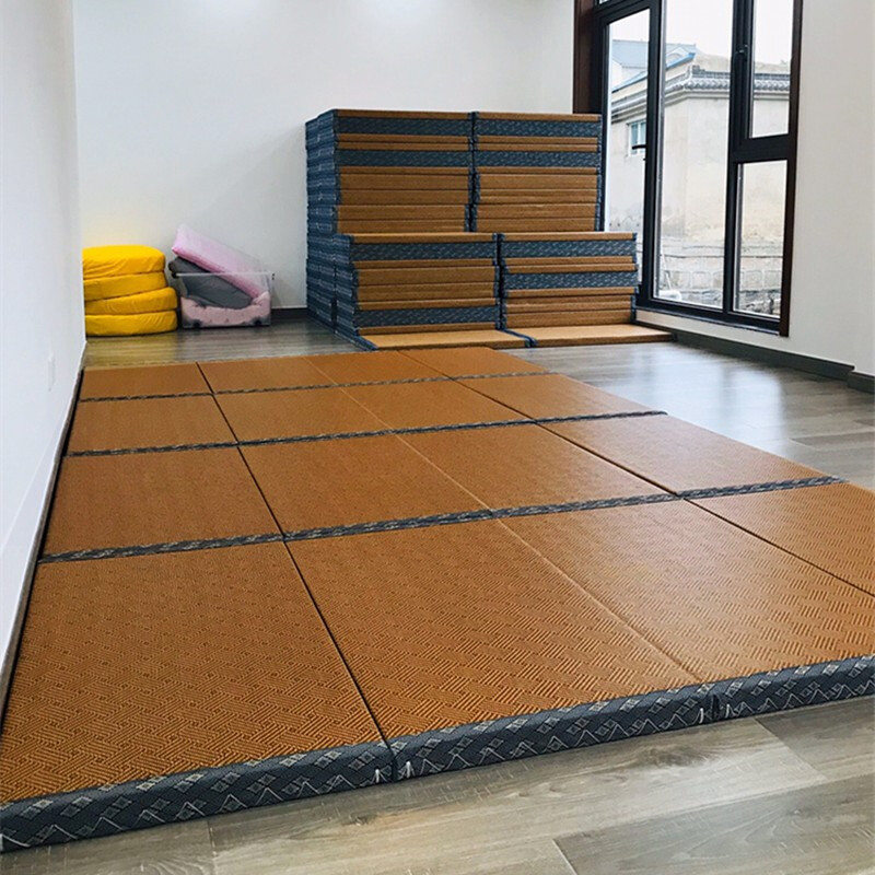 Zhongcang Hongdao Foldable Tatami Mat School Primary and Secondary School Mattress Customized Coconut Brown Moisture-Proof Floor Mat Sleeping Mat Floor Jute Brown Student Size 50*150 Thick 3cm 30% Off