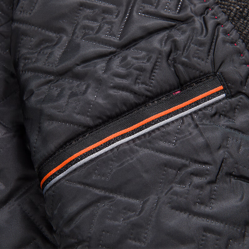 ROMON cotton jacket men's short stand collar thick warm winter business casual jacket men 2167 gray 180