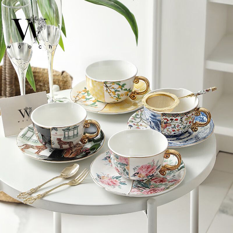 WOOCH high-end light luxury coffee cup and saucer wedding gift wedding box set couple coffee cup water cup housewarming souvenir