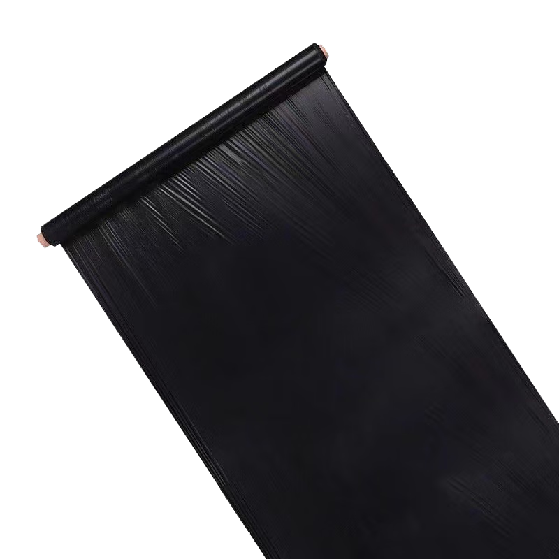 Brand new black mulch film weed control film black orchard agricultural mulch vegetable plastic film thickened insulation film 20 pounds black 1.4 silk thick 1 meter wide 400 meters long