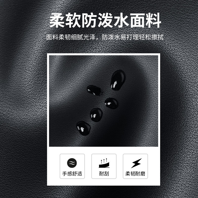 POLO briefcase soft leather men's business handbag 16-inch computer bag horizontal shoulder file bag birthday gift