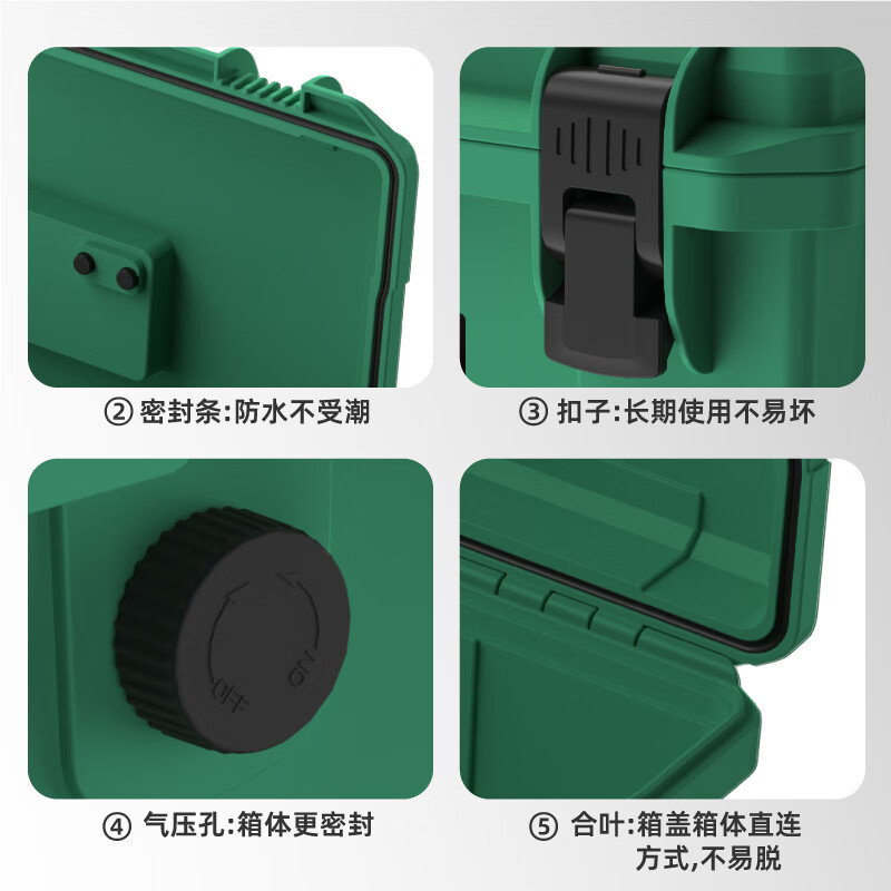 Baolian Hardware Toolbox Storage Box Portable Large Plastic Thickened Waterproof Home Car Storage Box Safety Box 20 Inch Seiko Model Green Thickened Waterproof + Storage Box