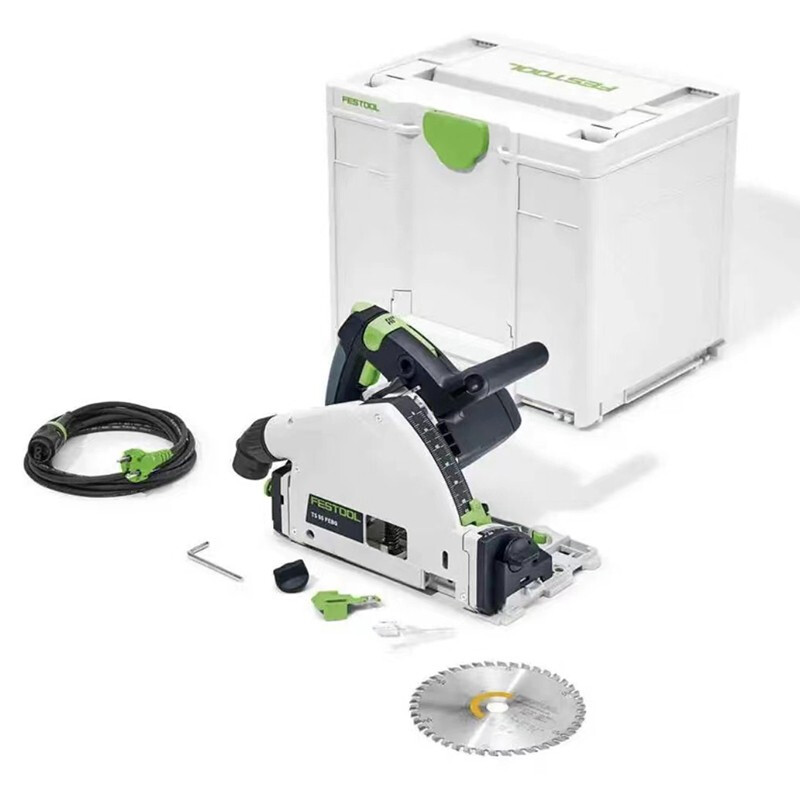 FESTOOL German Festool guide rail saw TS55 plug-in version track saw dust-free saw woodworking cutting saw power tool guide saw set eight