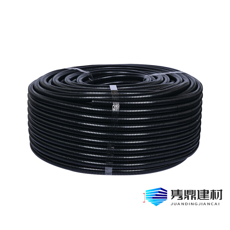 TLXTPA nylon plastic corrugated pipe waterproof flame retardant cable protection sleeve open threaded threading hose 4 minutes 6 minutes PA flame retardant-AD25 (inner diameter 20mm) 100 meters