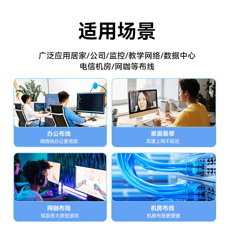 Shanze Network Port Panel Category 6e 10 Gigabit Ethernet Cable Free Module Panel Socket Set 86 Type Thickened One Computer Flame Retardant Panel + Category 6e Module SZ-MBT09