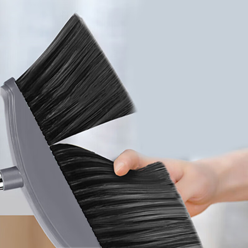 Mandelai broom soft broom sweeping broom hair sweeping water sweeping dust plastic broom single high-grade gray
