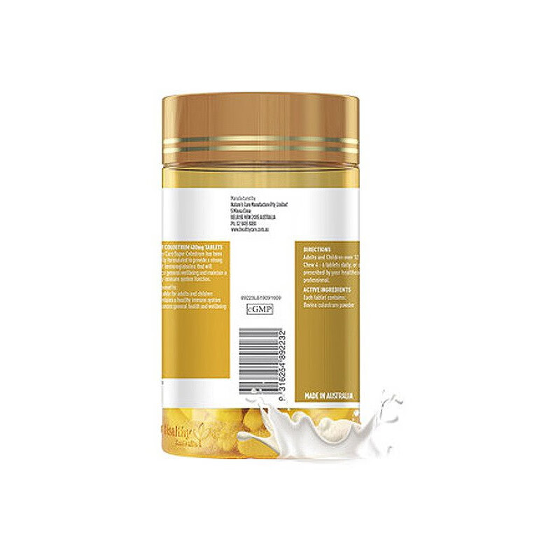 Healthy Care Colostrum Chewable Tablets Children's Calcium Milk Tablets Improve Immunity Immune Globulin Enhances Resistance Imported from Australia 1 can