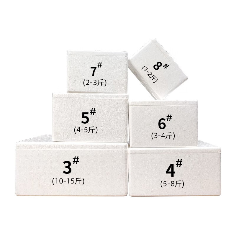 Thickened and large-sized high-density postal foam box express special insulated box commercial stall vegetable fresh fruit refrigerated frozen fresh-keeping box carton reference 2-3 catties package 7 No. 10 regular style