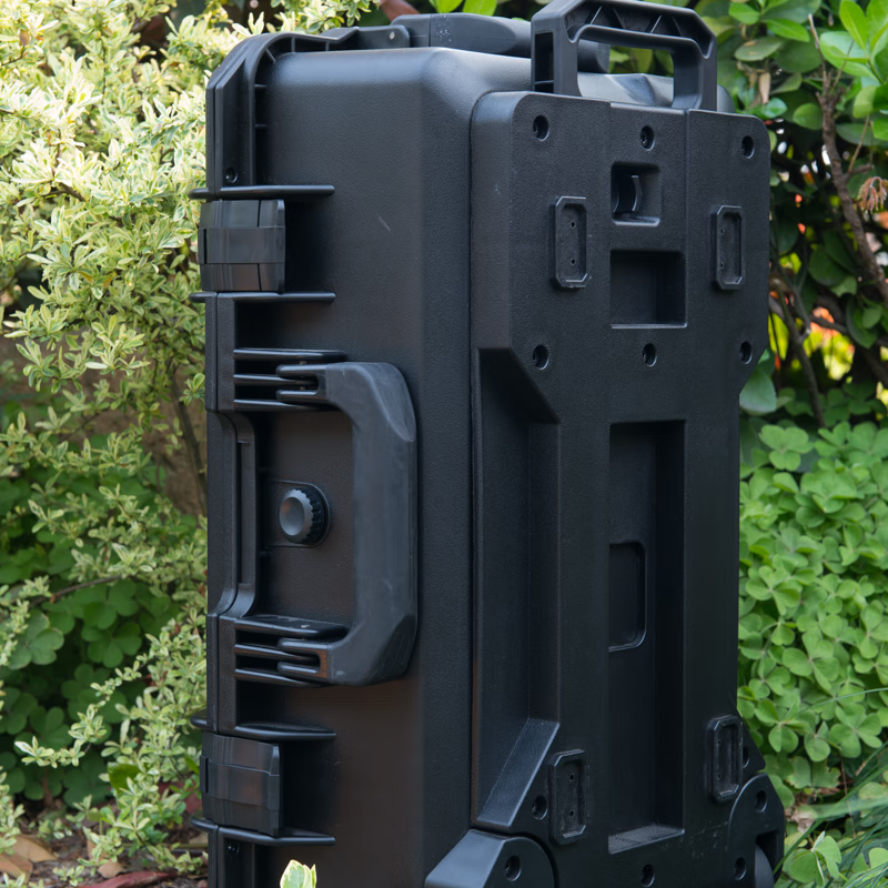 SMRITI heritage protection box black large trolley box thickened waterproof and dustproof multi-functional equipment tool box S6043 black with sponge