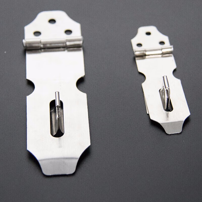 Jinguluo KCAA-561 stainless steel lock anti-theft door buckle door nose latch padlock hasp lock plate lock plate lock padlock (with screws) 5 inches (large size 1)