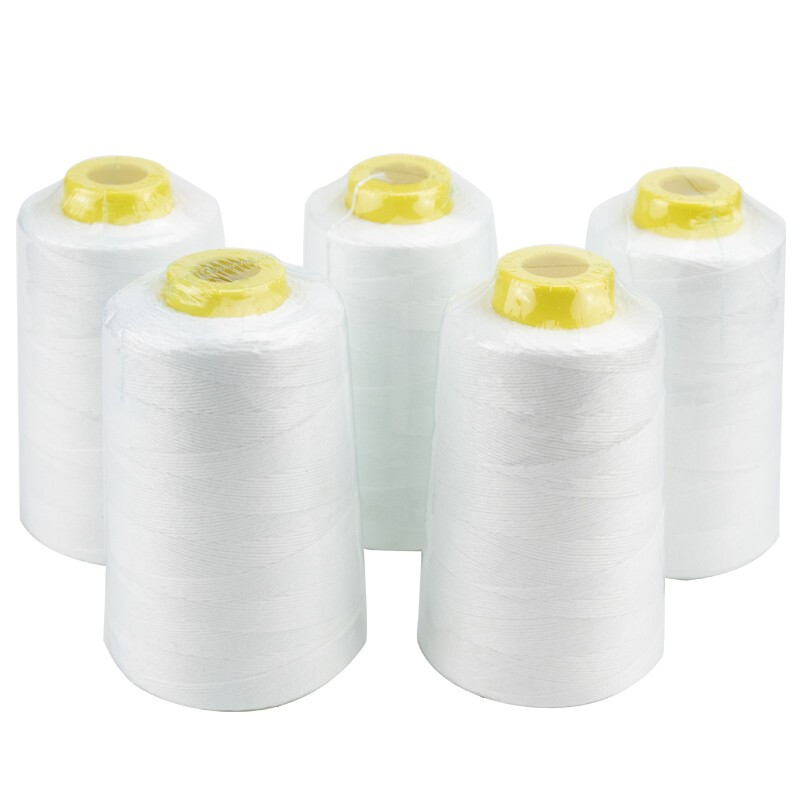 Hasdick HKW-202 portable packing thread, sewing thread, sealing machine thread, white 6 strands, net weight 125g (5 rolls)