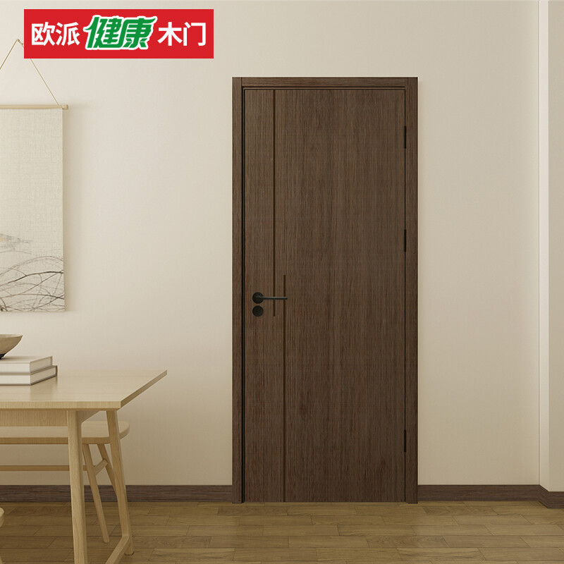 Oppai wooden door wooden door bedroom door interior door kitchen door F4 star environmentally friendly ecological film noise reduction paint-free door kitchen sliding 45 thickness can be customized OPMA-2103J upgrade 45mm