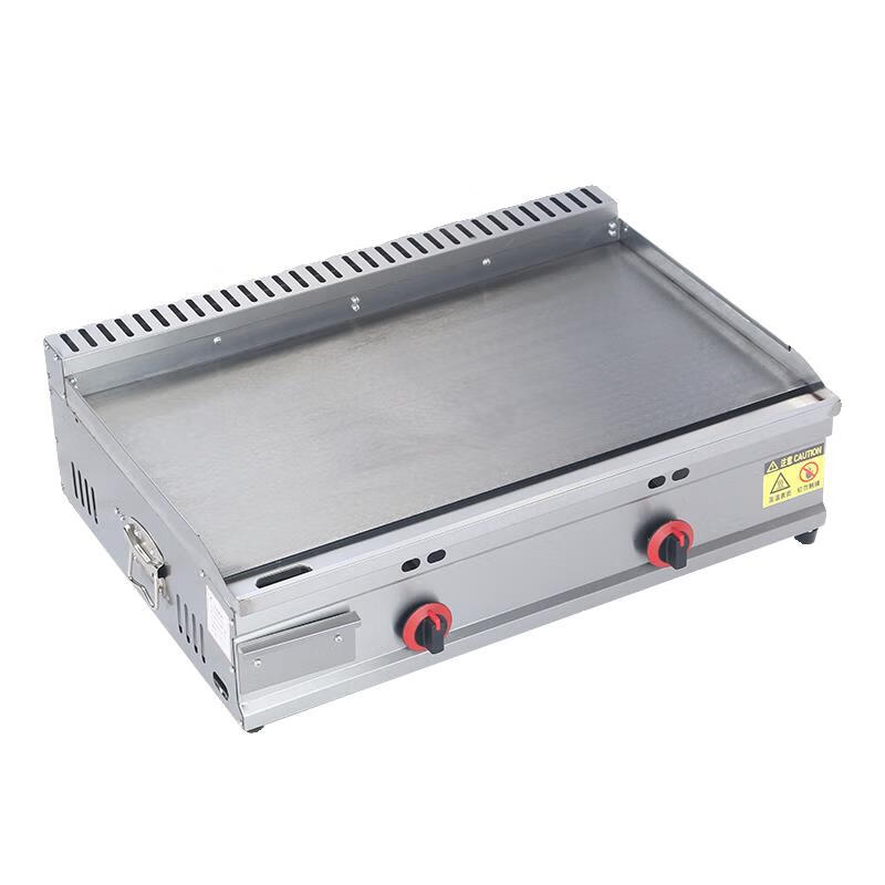 Multifunctional gas hand-grilled pancake stall, iron plate Oden cooking gas griddle, gas all-in-one pancake pan, squid pan, 82*35 griddle