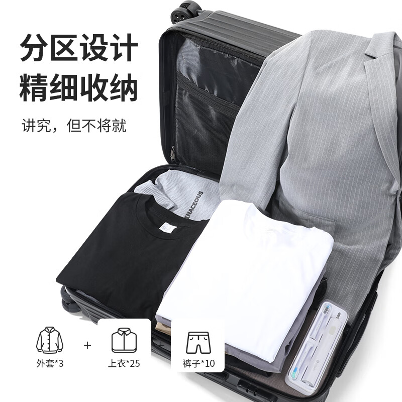 CROSSGEAR Swiss Sergeant Knife Suitcase 26-inch Business Travel Trolley Checked Large Size Capacity Suitcase Men's and Women's Password Box