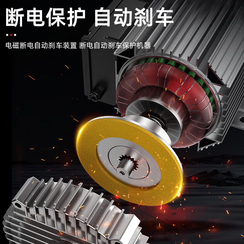 Hugong electric hoist multi-function crane aluminum shell hoist 220V 1 ton 2 ton T winch crane home separate wireless remote control