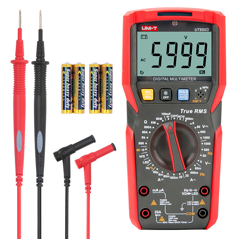 Uni-T UT89XD NCV digital multimeter LED measurement multimeter electrician meter home with backlight flashlight