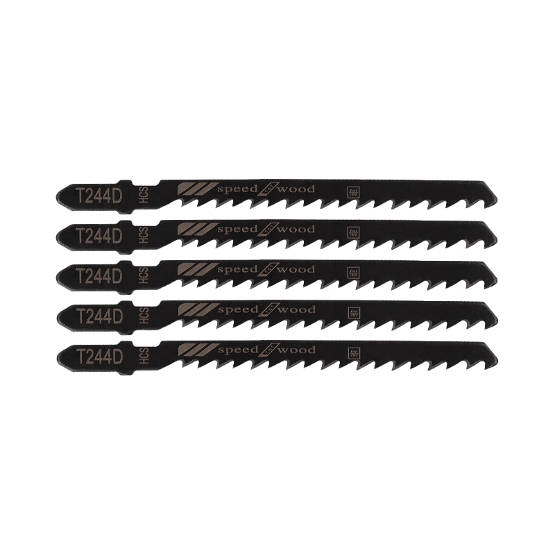 Shantou Lincun woodworking jigsaw saw blade machine with reciprocating saw blade, extended coarse-tooth woodworking plastic saw blade saw blade cutting jigsaw blade/T244D five-piece sawing model