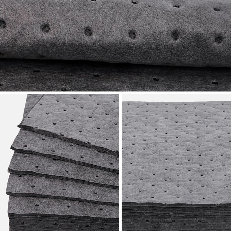 Shengu industrial absorbent cotton, oil-absorbent cotton sheet, liquid-absorbent cotton strip, oil-absorbent rope, oil stain treatment, oil-absorbent felt, stain-absorbent pad, absorbent cotton sheet, 40*50cm*2mm, gray