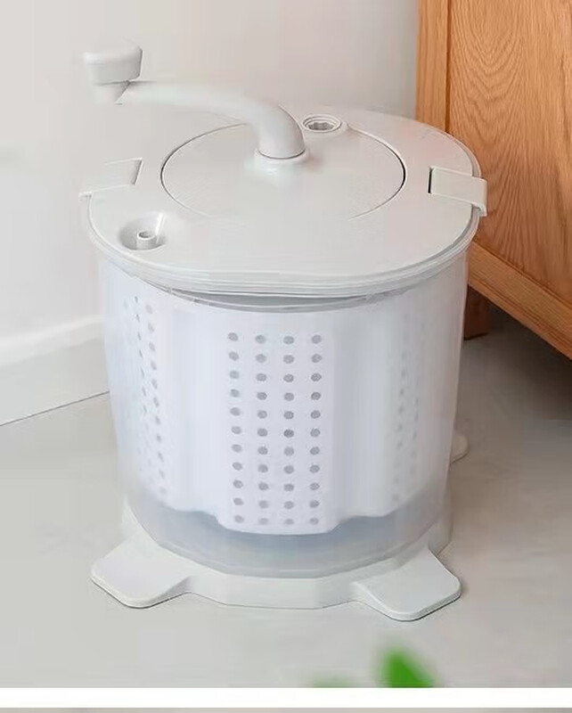 CLCEY manual dryer, electricity-free manual washing machine, hand-crank dehydrator, student dormitory artifact, small hand-pulled rope foot pedal, hand-crank dehydrator, ordinary model + laundry