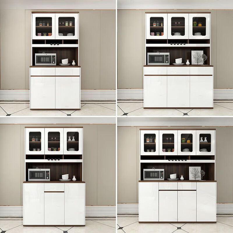 Luo Jiju 2026 modern minimalist sideboard new Chinese style wine cabinet multi-function microwave cupboard living room storage cabinet tea cabinet double layer 1.8 meters