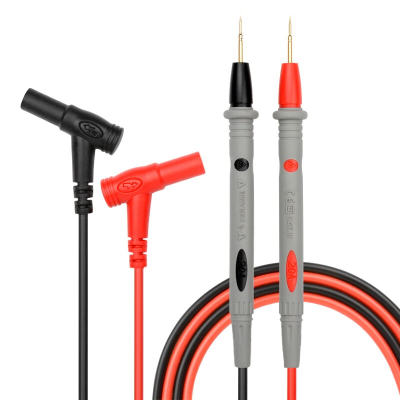 MESTEK multimeter test pen silicone wire probe extra-point plug test lead wire electrician multimeter special wire universal meter needle wire test lead wire PVC material/1000V20A