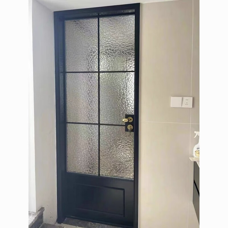 Qinkai French retro old iron door bathroom door glass door minimalist flat door toilet door box door shop door customization style 1 size customization contact customer service