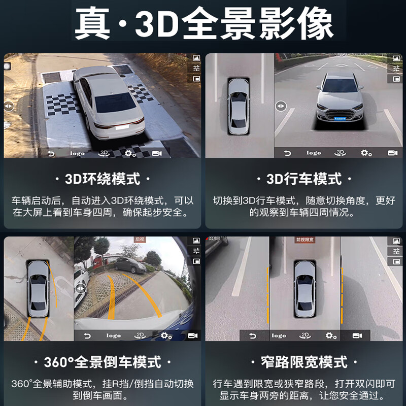 Zhuo Yonghang is suitable for 13/14/15 Buick Encore central control large-screen navigation 360 panoramic reversing image all-in-one machine. Official standard + recorder + reversing rear view + tire pressure 4G WiFi version 8 + 128G/360 panoramic navigation + package installation