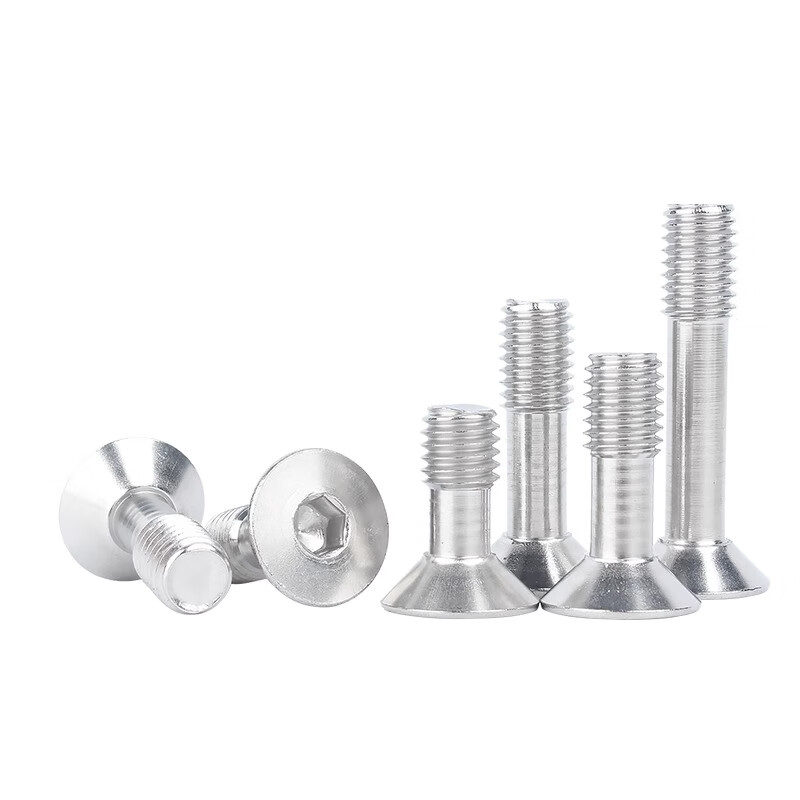 Creaby304 stainless steel countersunk head hexagonal loose screws flat head non-loosening half-thread screws M4*10 (10 pieces)