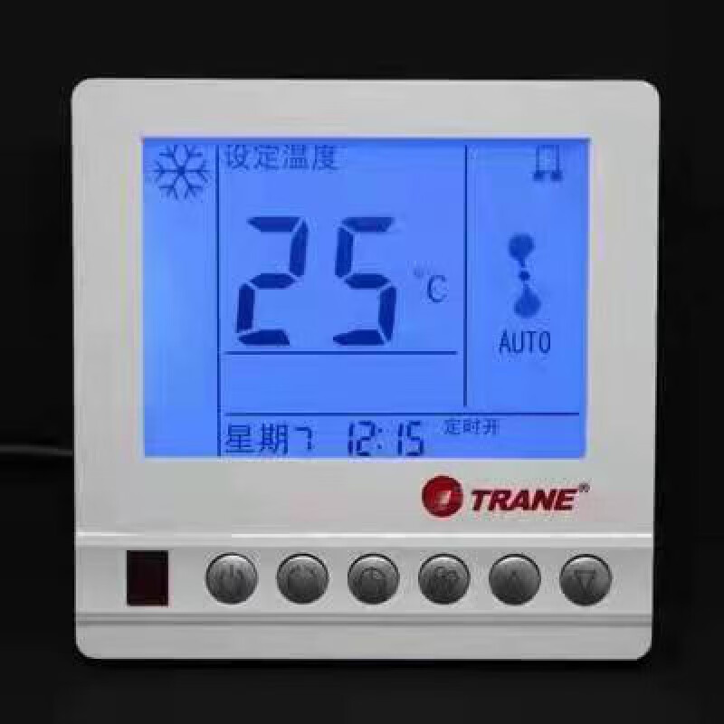 Trane air conditioning LCD screen intelligent constant temperature controller fan coil thermostat three-speed switch panel 806 red label