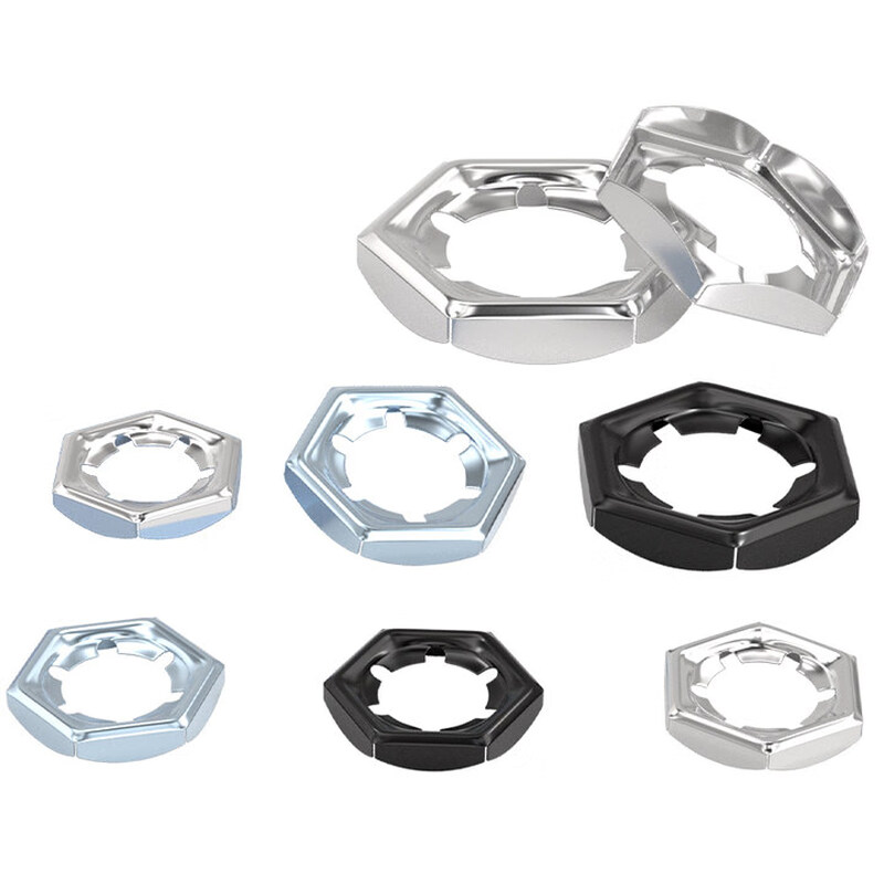 Tianzhuo Hardware 304/316 stainless steel fastening nut anti-loosening reverse slip screw cap self-locking locking nut GB805 DIN7967 M20-20 only