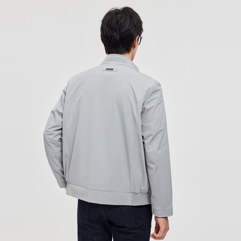 Septwolves Jacket Men's Jacket Business Casual Stand Collar Easy to Care Fit Elastic Not Easy to Deform Soft and Comfortable Men's Clothing