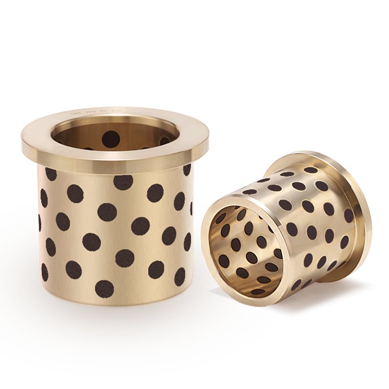 Yue Changsheng JFB2028 2030 shoulder type oil-free bushing flange self-lubricating bearing flanged graphite copper sleeve MPFZ size inner * outer * length / side