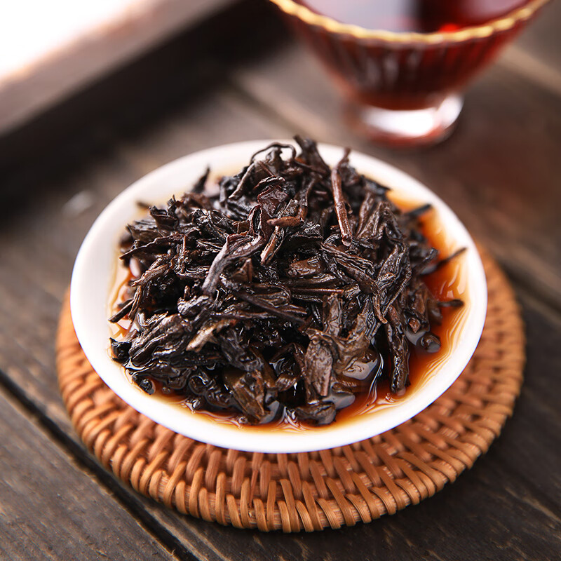 China Tea Guangxi Wuzhou Liubao Tea Black Tea Liubao Tea D6166 Basket Black Tea 250g Loose Tea Gift Souvenir