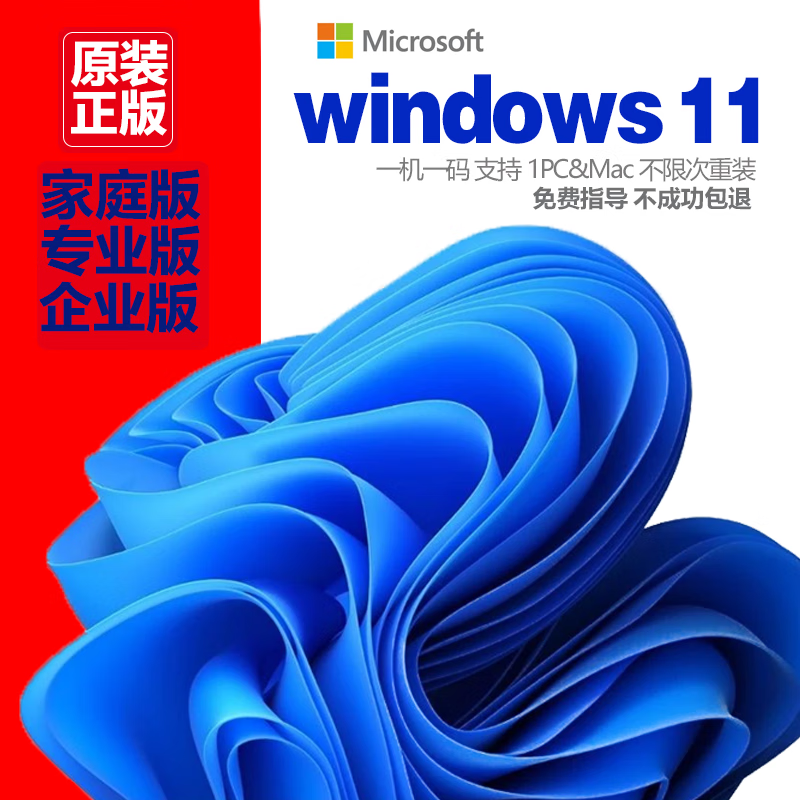 Win11 system genuine professional version windows11 reinstall system u disk professional version activation code upgrade to professional version win11 family Chinese version U disk version + key