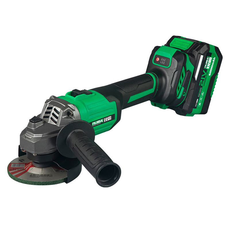 Ruiba angle grinder lithium battery high-power rechargeable angle grinder brushless wireless angle grinder grinding polishing cutting machine JM100S angle grinder 100S bare metal standard