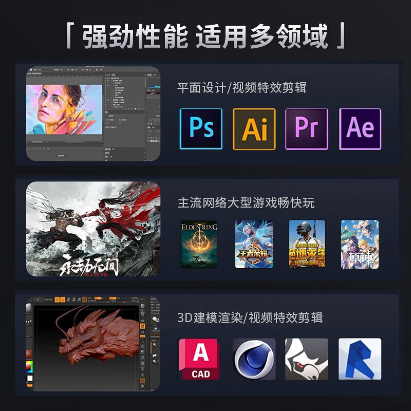 Bangsuo 32G Core i5i7 level 18-core Xeon E5 desktop computer host independent display RTX3060 e-sports game office home second-hand assembly machine opportunity single host D12 18-core Xeon E5丨32G+1TB丨Light Chase 12G