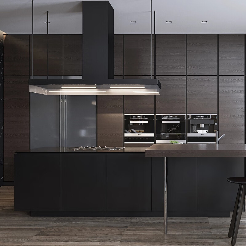 Wen Yijia customized Hangzhou whole house customization modern minimalist open style small apartment integral cabinet customization kitchen kitchen cabinet furniture appointment measurement design