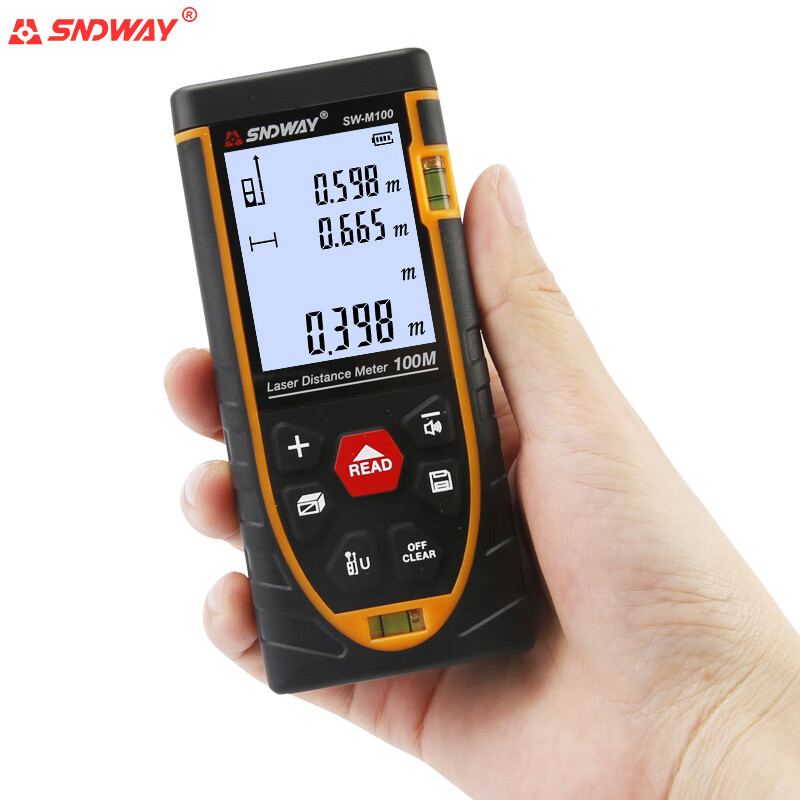 Shendawei distance meter electronic ruler high-precision measurement tool indoor handheld infrared laser room measuring instrument SW-M100