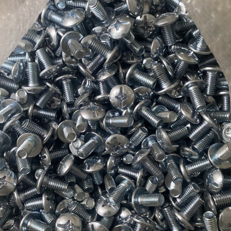 An Junsheng shelf screw special cross bolt accessories 6mm capped triangle fixed screw with flange nut cross screw M6*12 100 sets (screws and nuts)