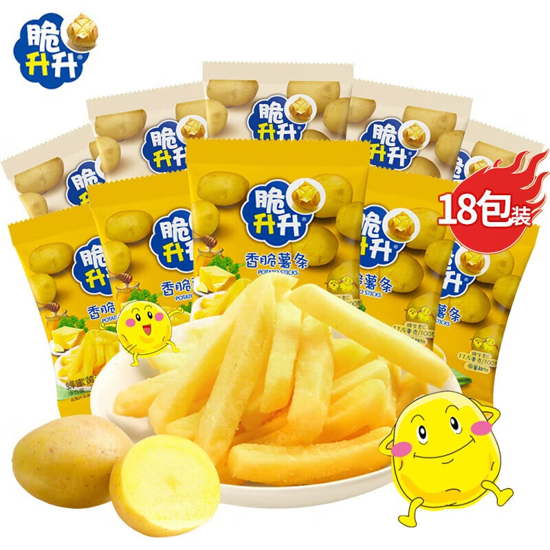 Crisp Shengsheng Honey Butter Original Cut French Fries 360g (Honey Butter + Original Flavor) Satisfy your craving for casual snacks and New Year's Eve snacks