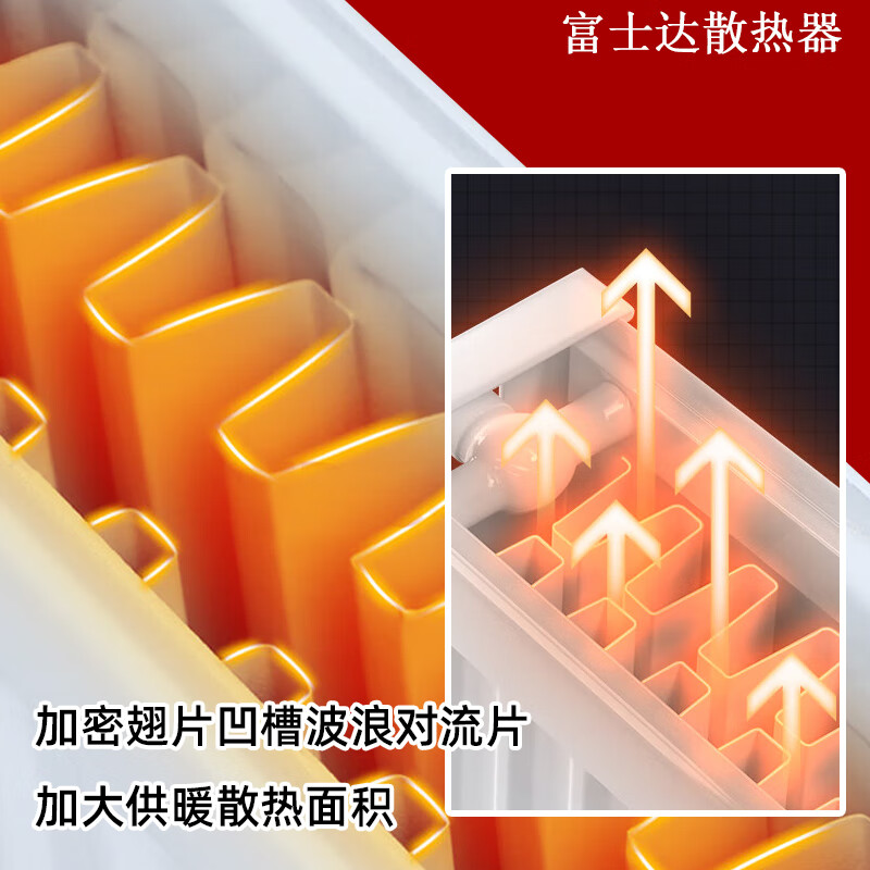 Fujita radiator household radiator wall-mounted steel plate radiator self-heating surface-mounted living room bedroom whole house customization 600x800mm