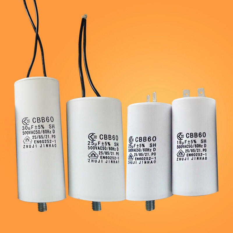 14uf16uf18uf25uf30uf500V lawn mower water pump motor starting capacitor 25uf with mounting screws 14uf with mounting screws leads
