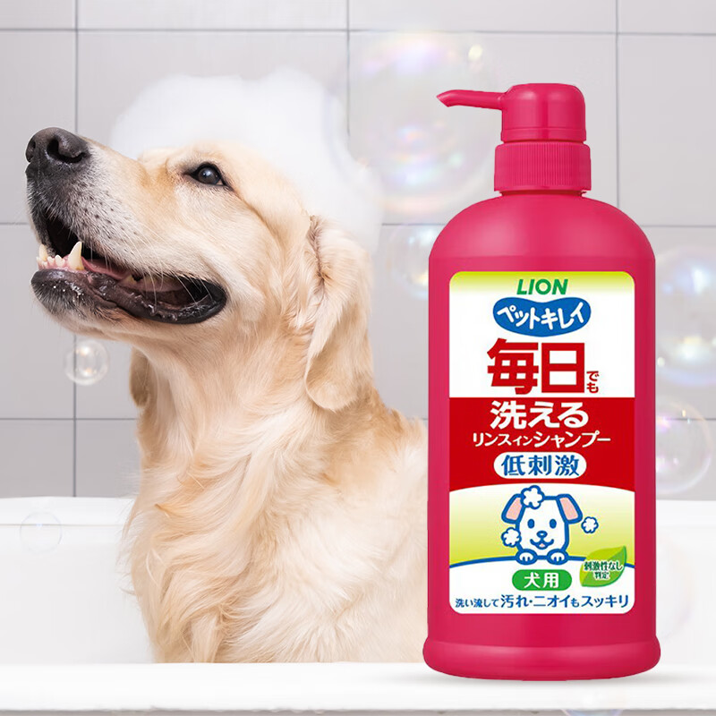 Lion King Lion Pet Pet Shower Gel Soft Floral Fragrance Replacement 550ml Deodorizing, Deodorizing and Antibacterial Dog Shower Gel