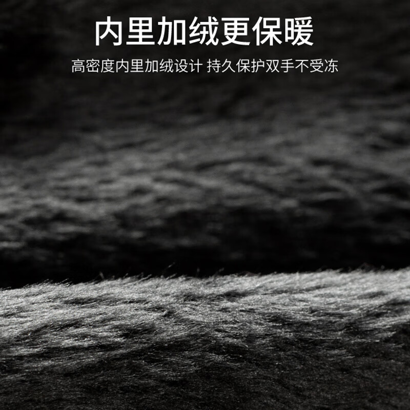 Dipur leather gloves men's winter warm cycling plus velvet touch screen driving outdoor motorcycle windproof takeaway cotton ski gloves